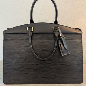Louis Vuitton Black Leather Epi Riviera Bag